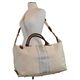 Personalized Canvas Weekender With Silver Stripes Image 3 of 3